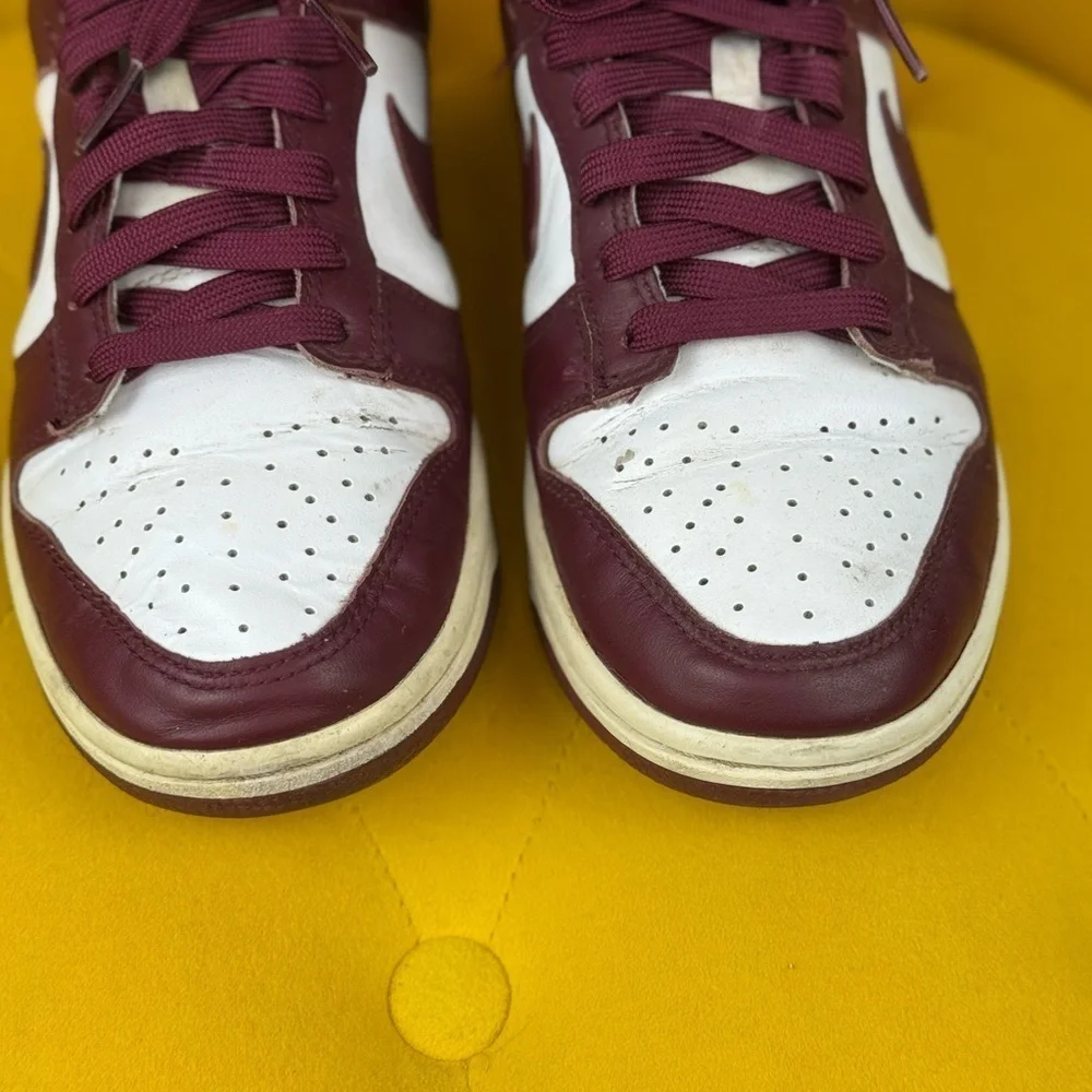 Vintage 1999 Nike Dunk Low White Team Red No Box Size 7.5